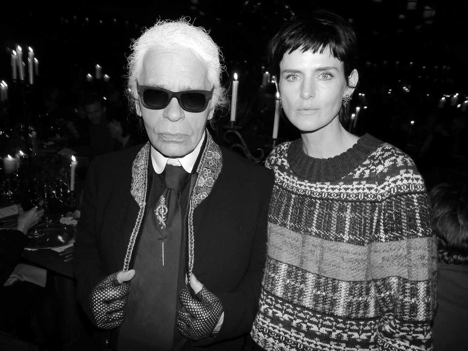 Chanel Metiers D'Art after show dinner in Edinburgh, Scotland purple