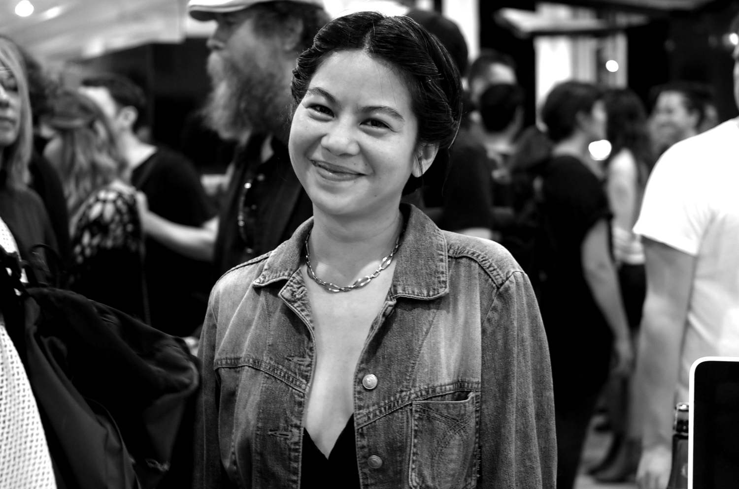 Bernadette at the opening of 2000 Wasted Years, the first retrospective