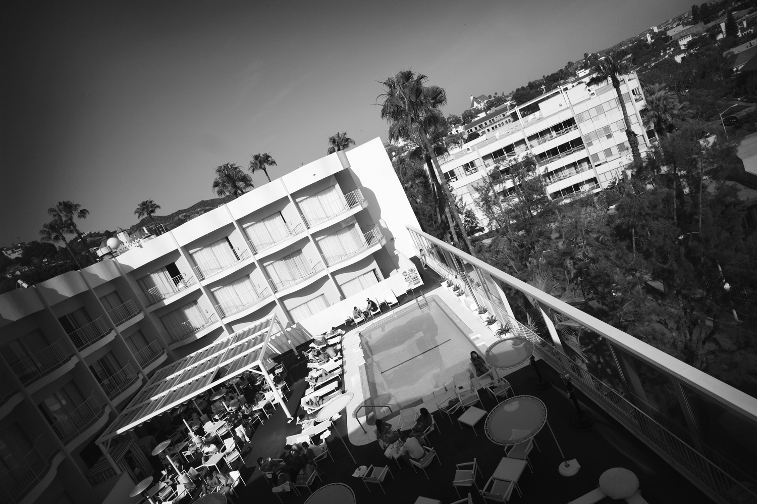 View from my Room at the Standard HotelWest Hollywood, Los Angeles