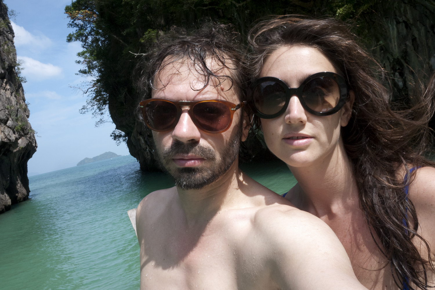 Natacha Ramsay Levi and me in Koh Yao Noi, Thaïland. Photo Olivier