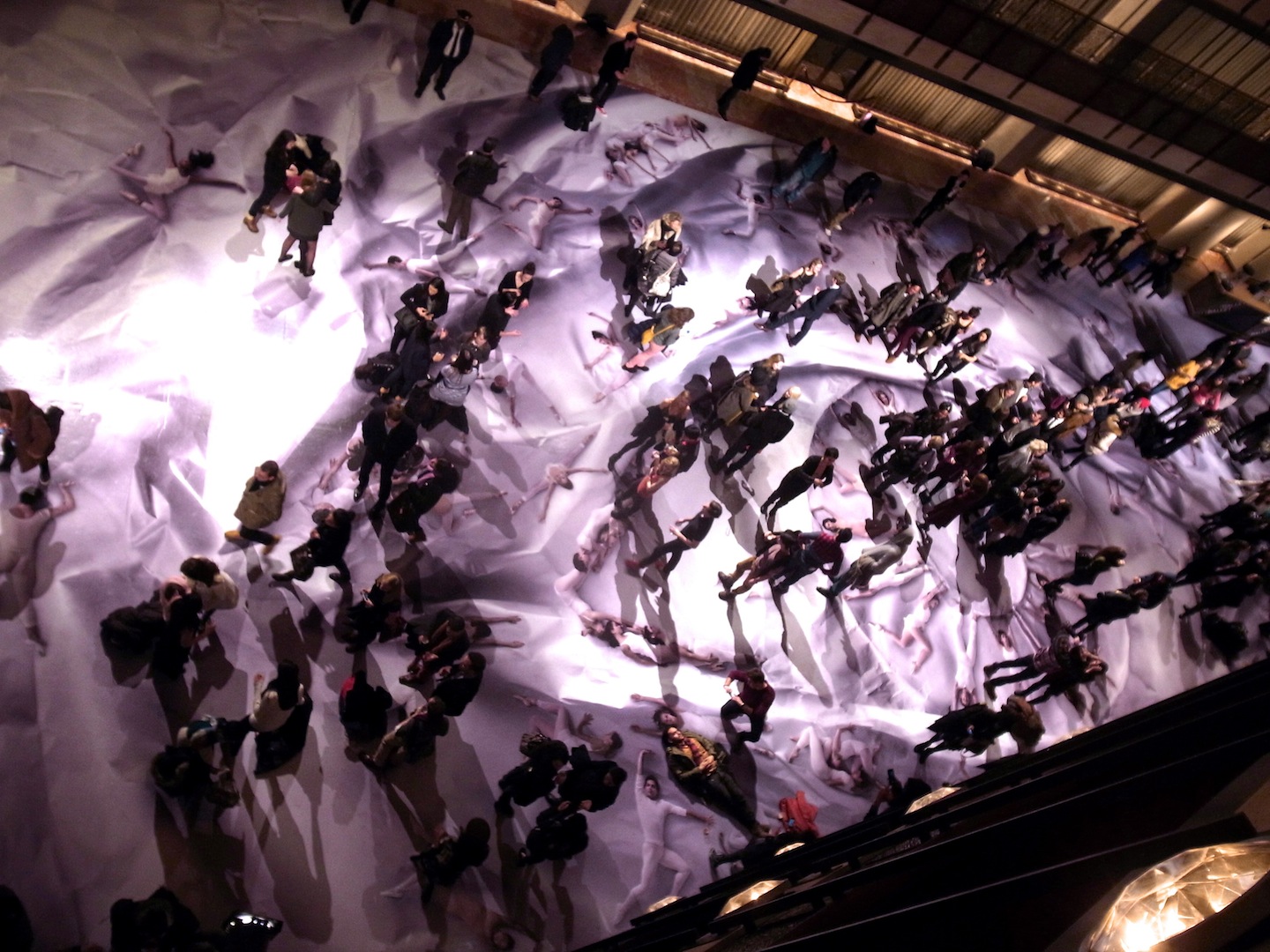 JR Art Series for the New York City Ballet at Lincoln Center, New York purple ART