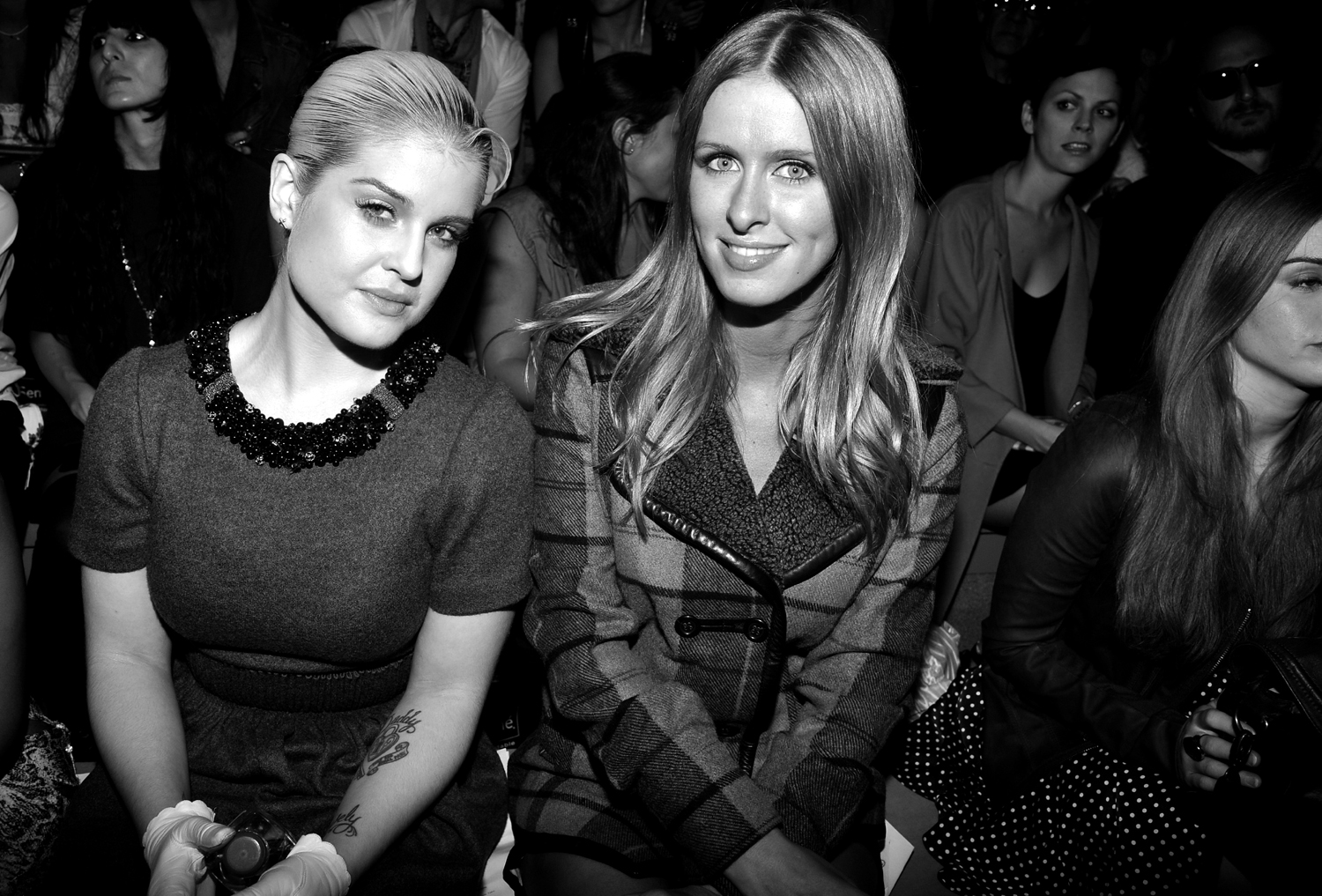 KELLY OSBOURNE and NICKY HILTON at the CHARLOTTE RONSON show, New York