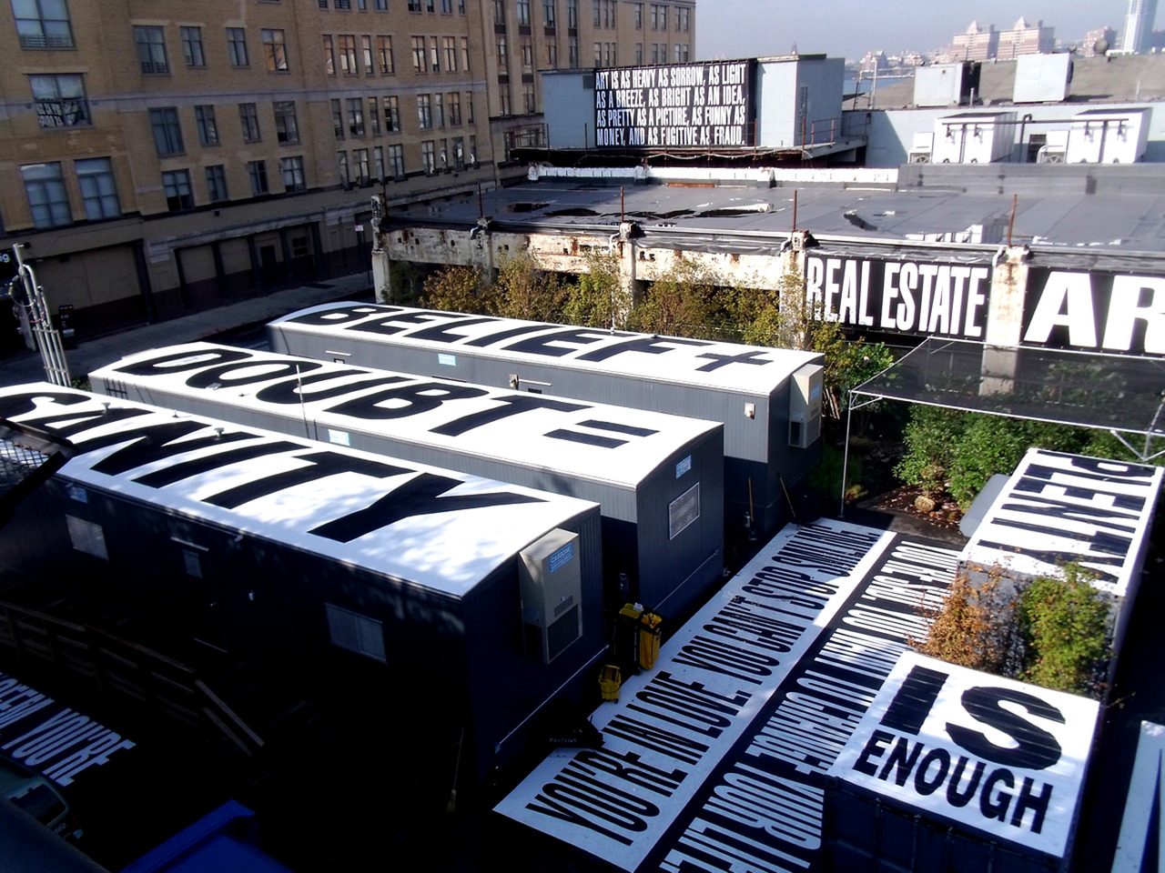 Barbara Kruger downtown new york - purple DIARY