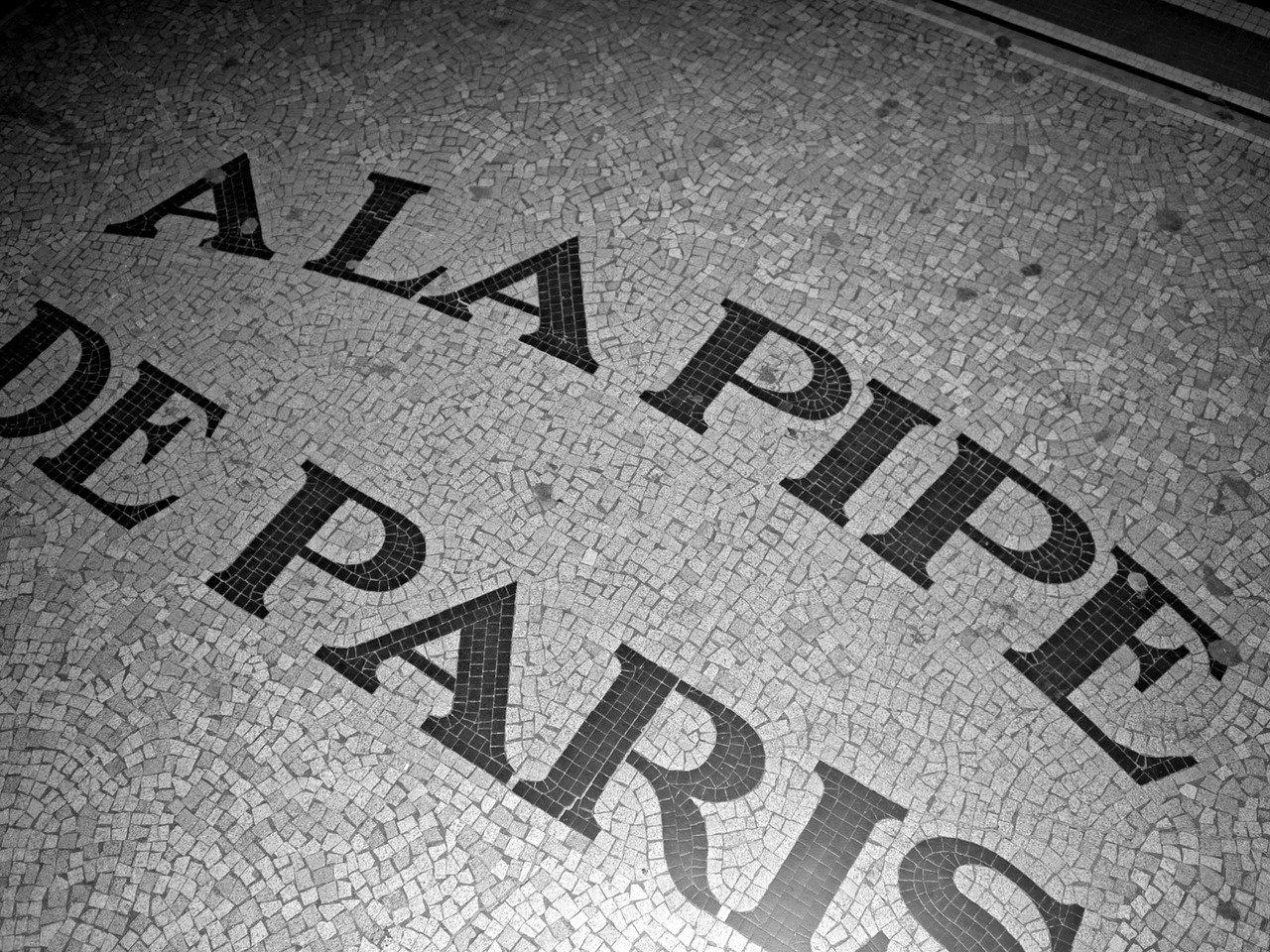 A la Pipe de Paris, rue de Rivoli, Paris. Photo Olivier Zahm purple NIGHT