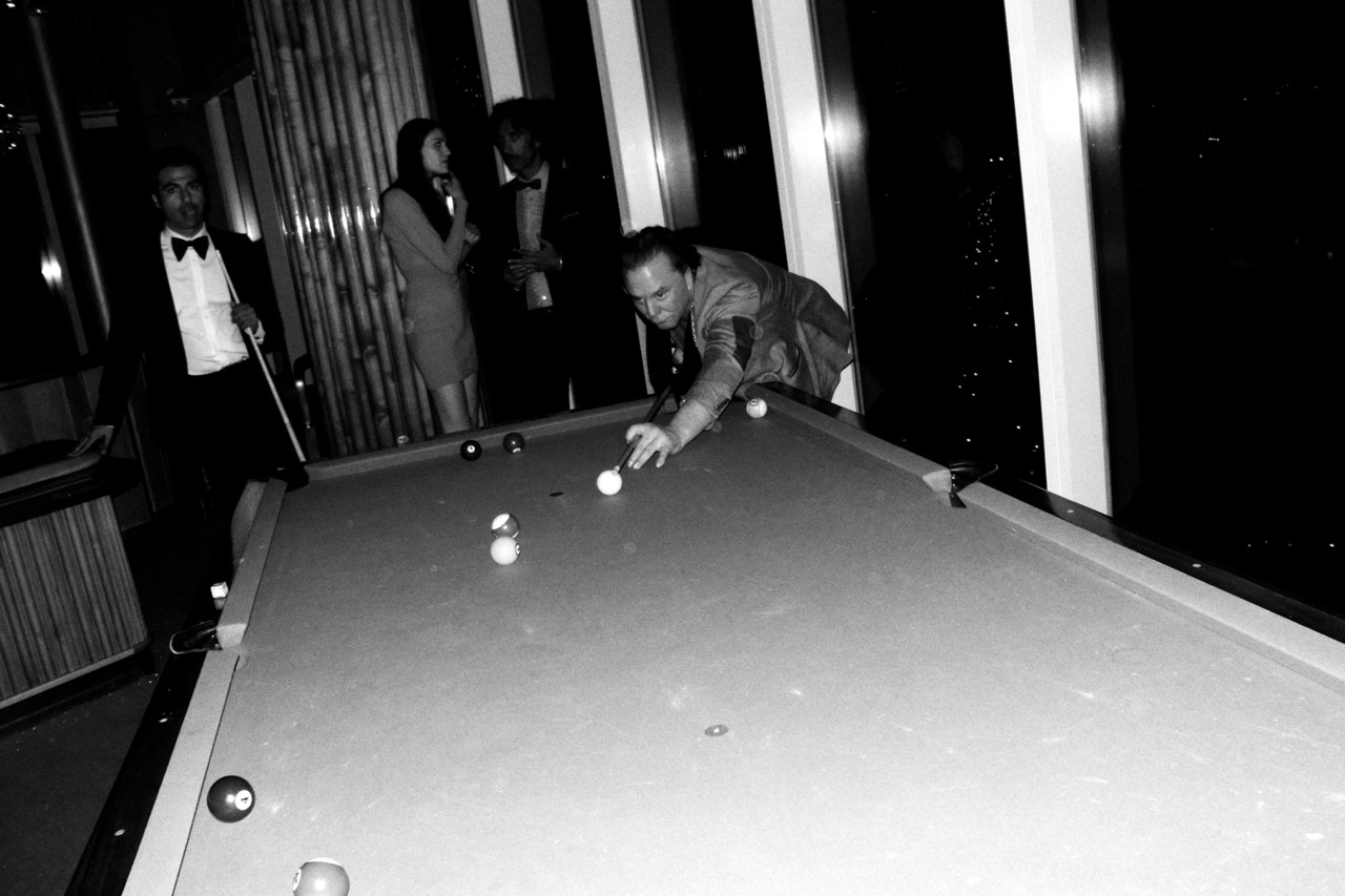 Michael Rooker Pool Mickey Rourke playing pool at the MET Ball Afterparty at the Boom ...