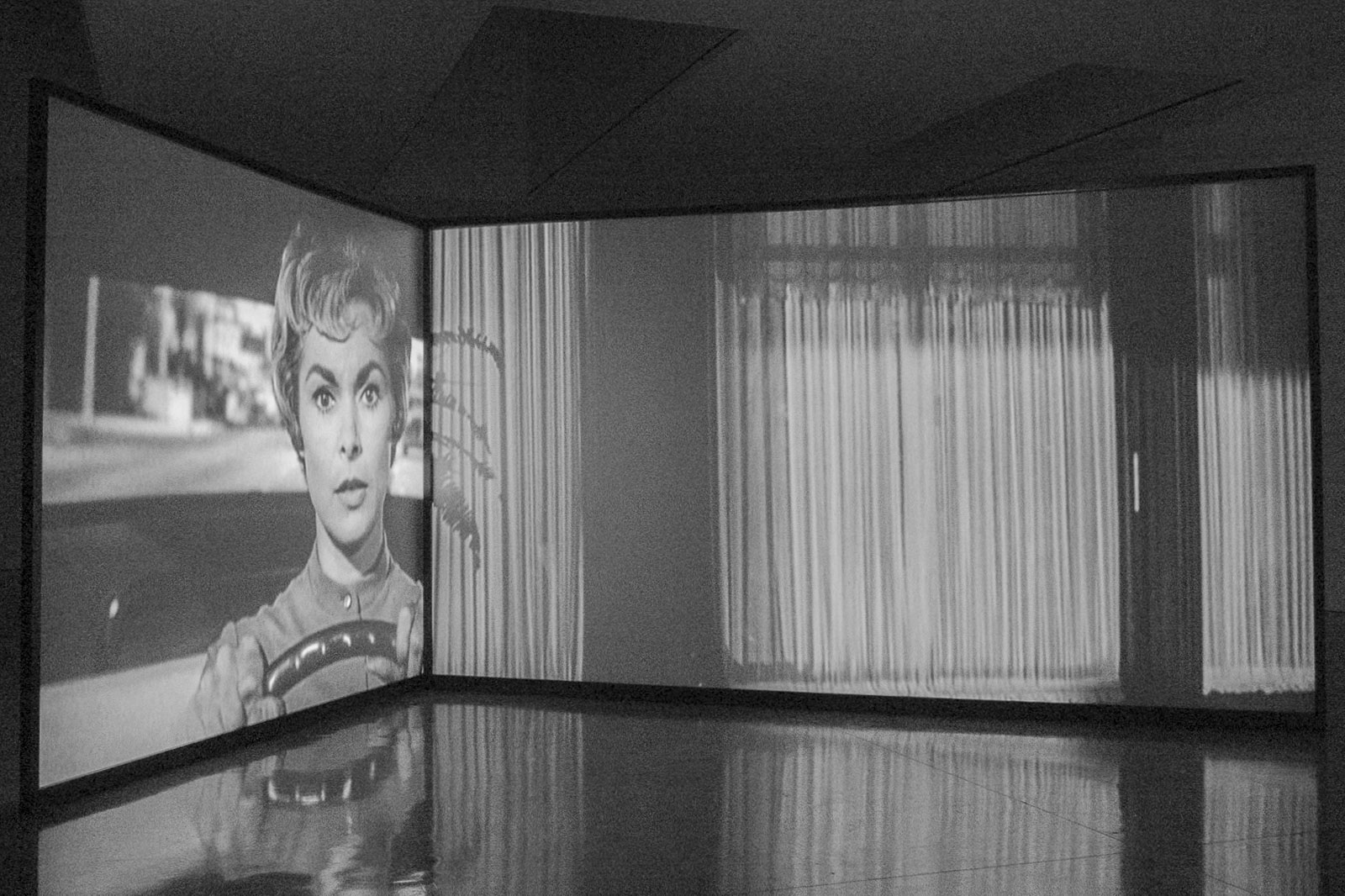 Douglas Gordon "back and forth and forth and back" exhibition at Gagosian, New York purple ART